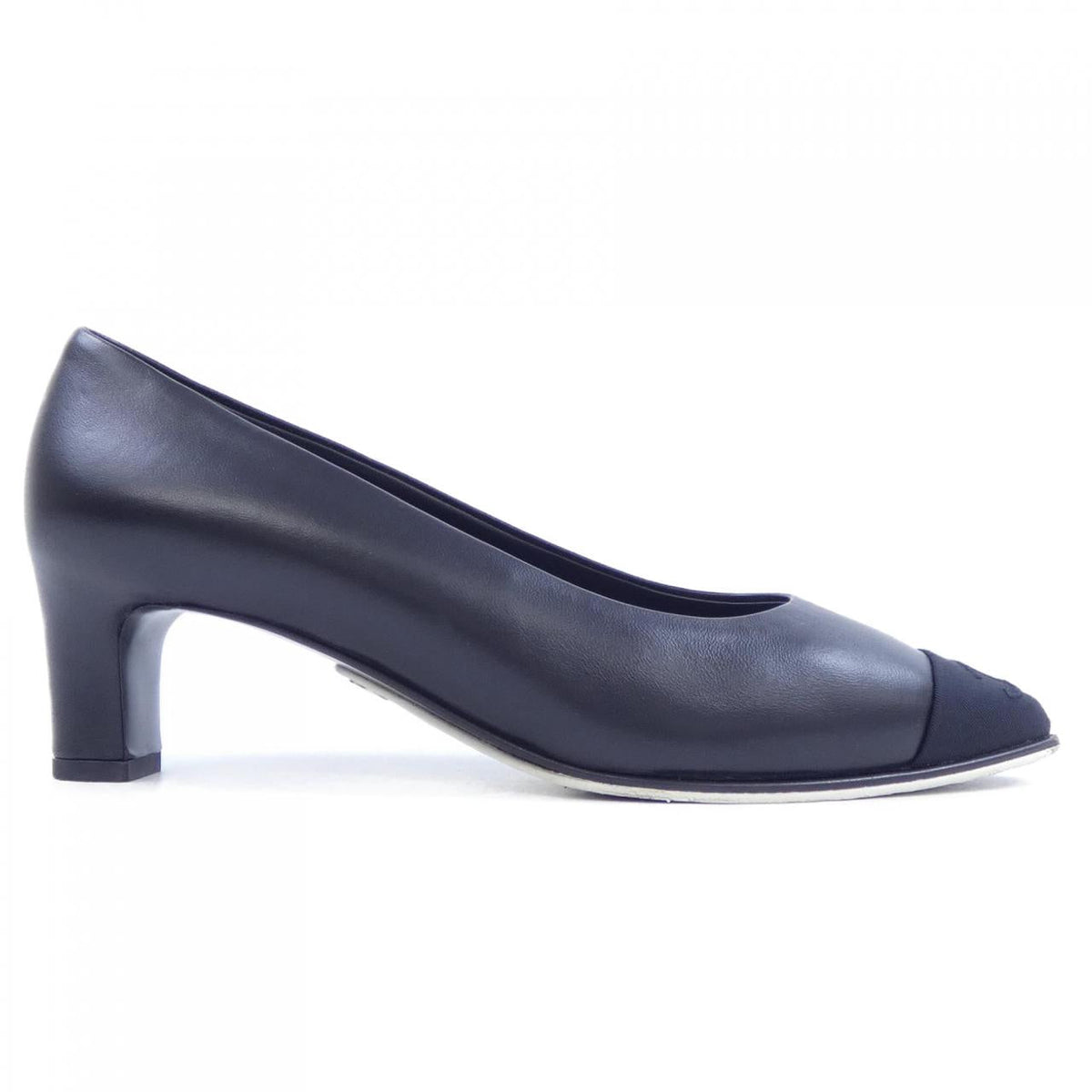 Chanel G36842Y50387 Lambskin Grosgrain Pumps