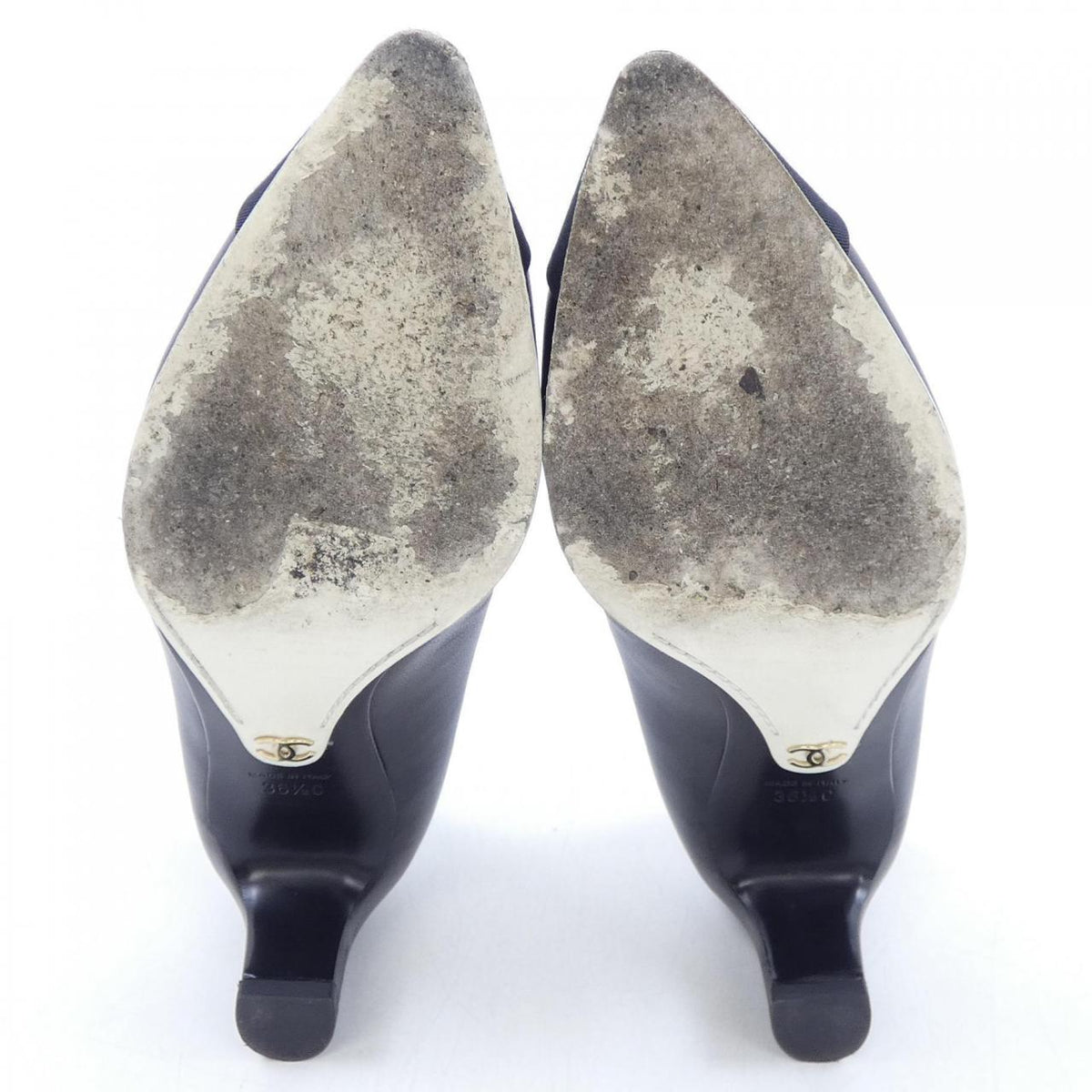 Chanel G36842Y50387 Lambskin Grosgrain Pumps