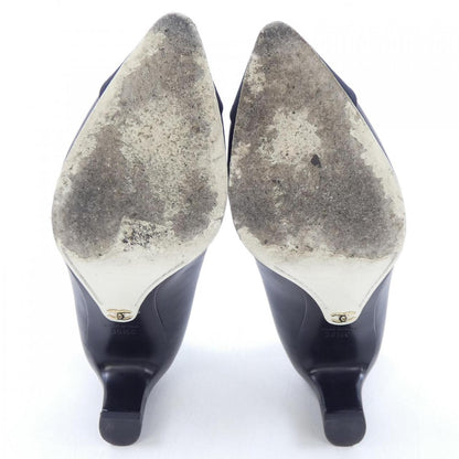 Chanel G36842Y50387 Lambskin Grosgrain Pumps