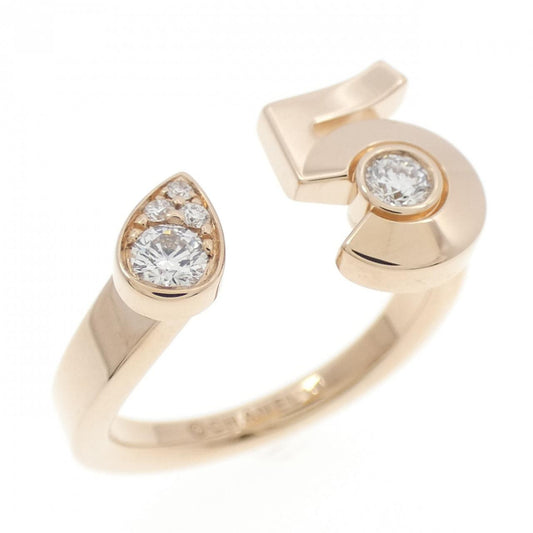 Chanel Extrait de Chanel N°5 750 Pink Gold Diamond Ring