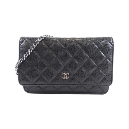 Chanel Timeless Classic Caviar Skin Chain Wallet