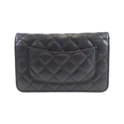 Chanel Timeless Classic Caviar Skin Chain Wallet