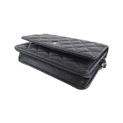 Chanel Timeless Classic Caviar Skin Chain Wallet