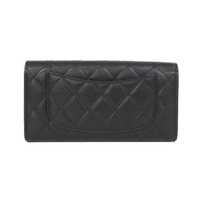 Chanel Timeless Classic Caviar Skin Long Wallet