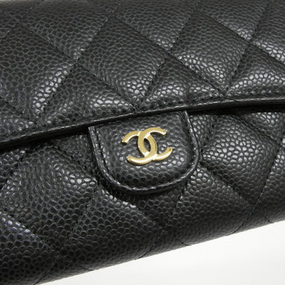 Chanel Timeless Classic Caviar Skin Long Wallet