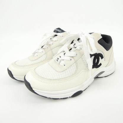 Chanel G38299Y55720 Mesh Suede Calfskin Sneakers