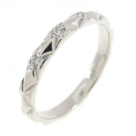 Chanel Matelassé Platinum Diamond Ring