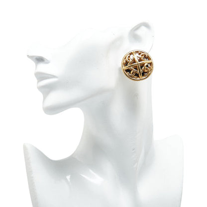 Chanel CC Clip On Earrings  Metal Earrings in Good condition