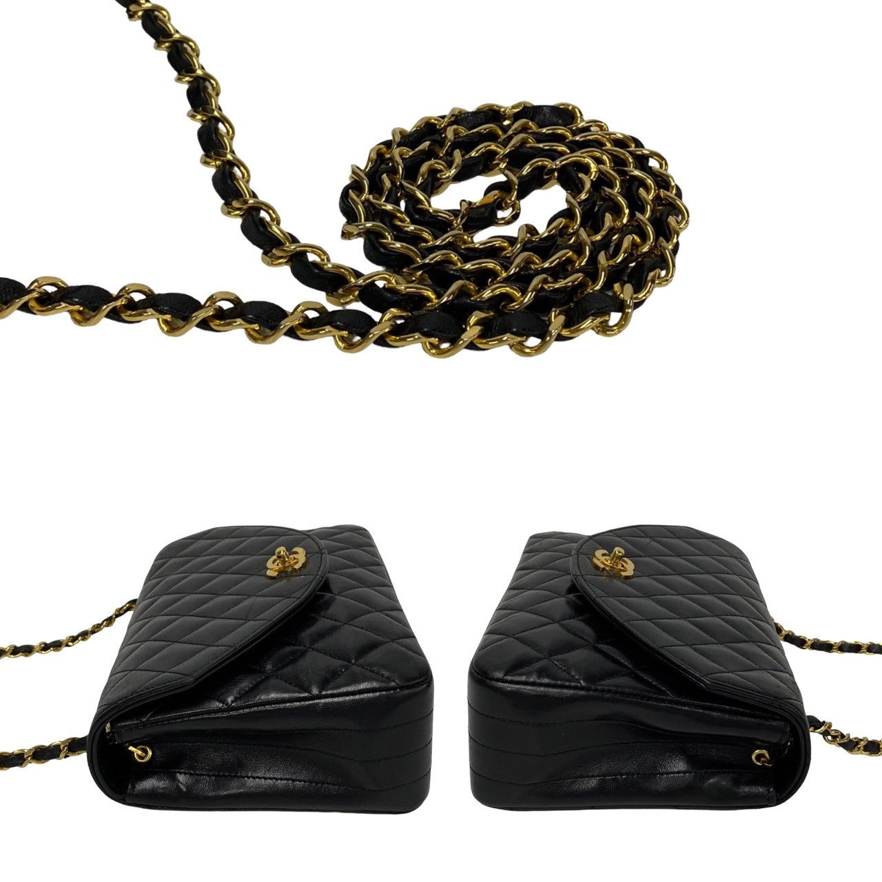 Chanel CC Matelasse Flap Bag  Leather Crossbody Bag in Good condition
