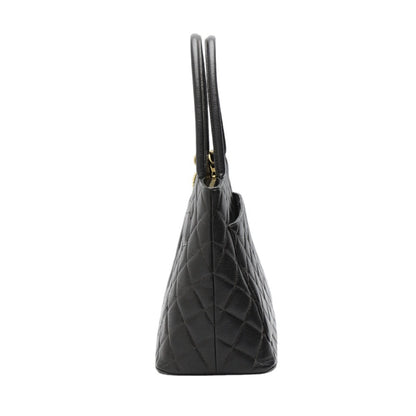 CHANEL Tote Bag Matt caviar skin black Handbag Caviar skin Replica Tote Women Used