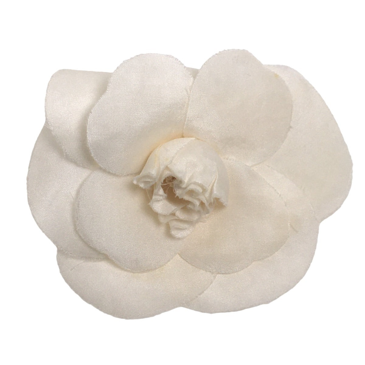 CHANEL Brooch unknown white Camelia With Box corsage Women Used