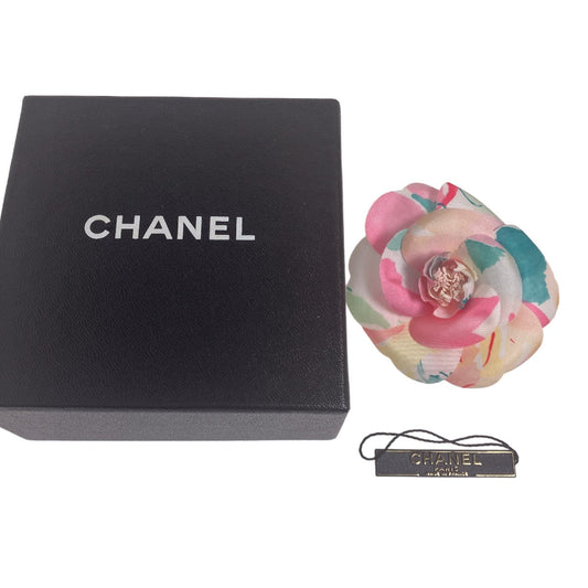 CHANEL Brooch unknown colorful Camelia corsage Women Used