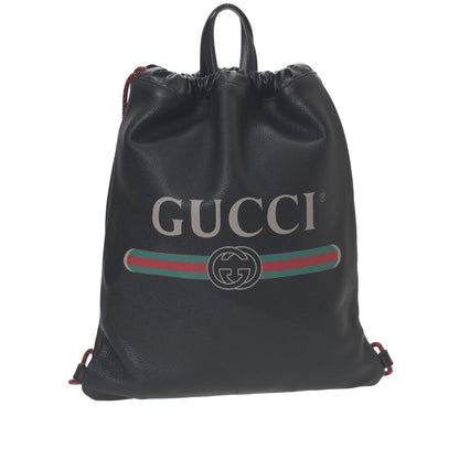 Gucci Print Drawstring Backpack