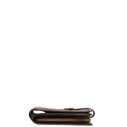 Louis Vuitton Monogram Port Papier Jeep Double Folded Wallet M61207 Brown PVC Leather  Louis Vuitton