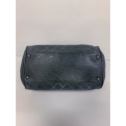 Chanel Boston Bag GRY Leather