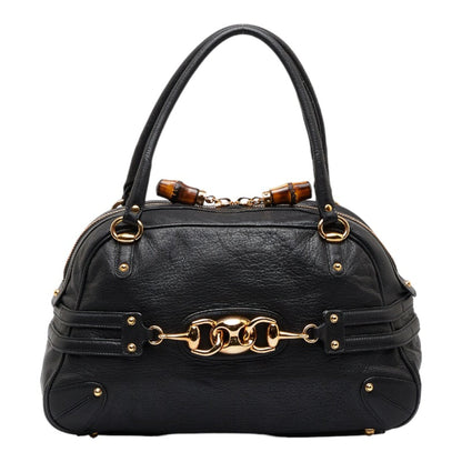 Gucci Leather Bamboo Handbag