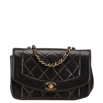 Chanel Diana Matelasse Lambskin Shoulder Bag