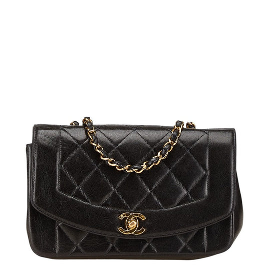 Chanel Diana Matelasse Lambskin Shoulder Bag