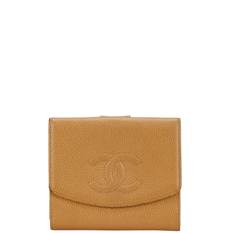 Chanel Coco Mark Caviar Skin Wallet