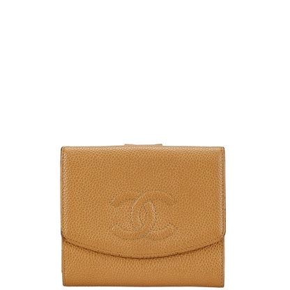 Chanel Coco Mark Caviar Skin Wallet