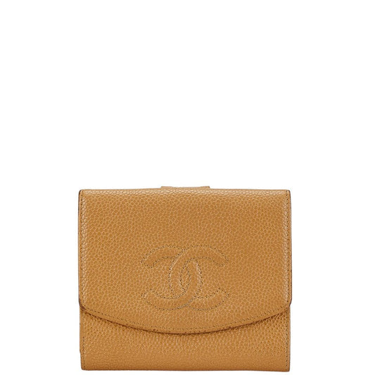 Chanel Coco Mark Caviar Skin Wallet