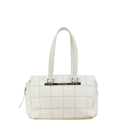 Chanel Choco Bar Leather Boston Bag