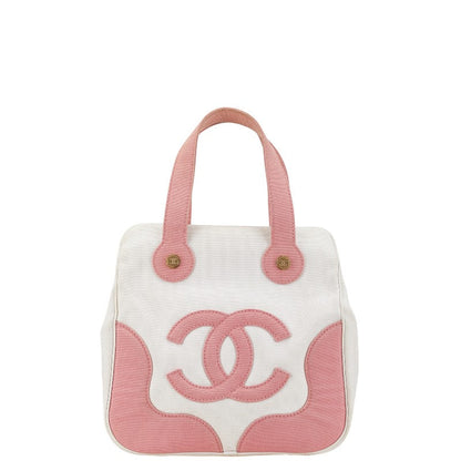 Chanel Marshmallow Coco Mark Canvas Tote Bag