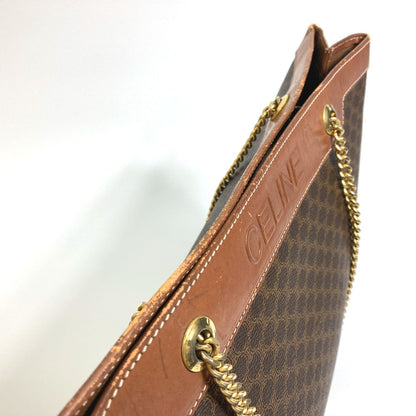 CELINE Tote Bag PVC / Leather Brown Macadam Women Used