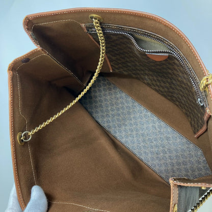CELINE Tote Bag PVC / Leather Brown Macadam Women Used