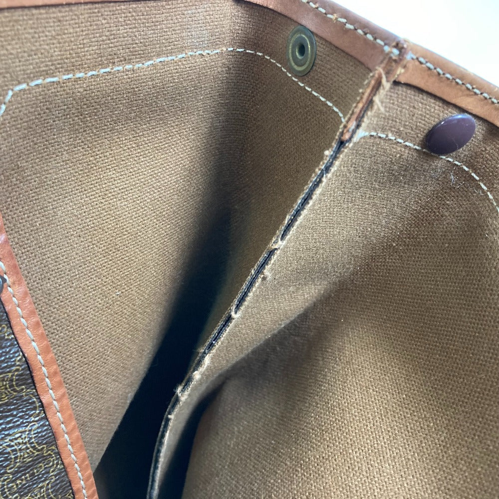 CELINE Tote Bag PVC / Leather Brown Macadam Women Used