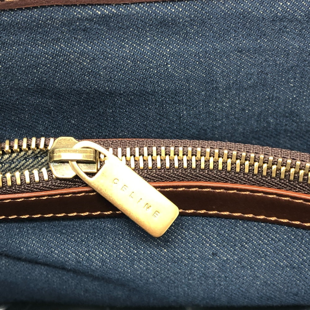 CELINE Handbag denim blue Macadam Women Used