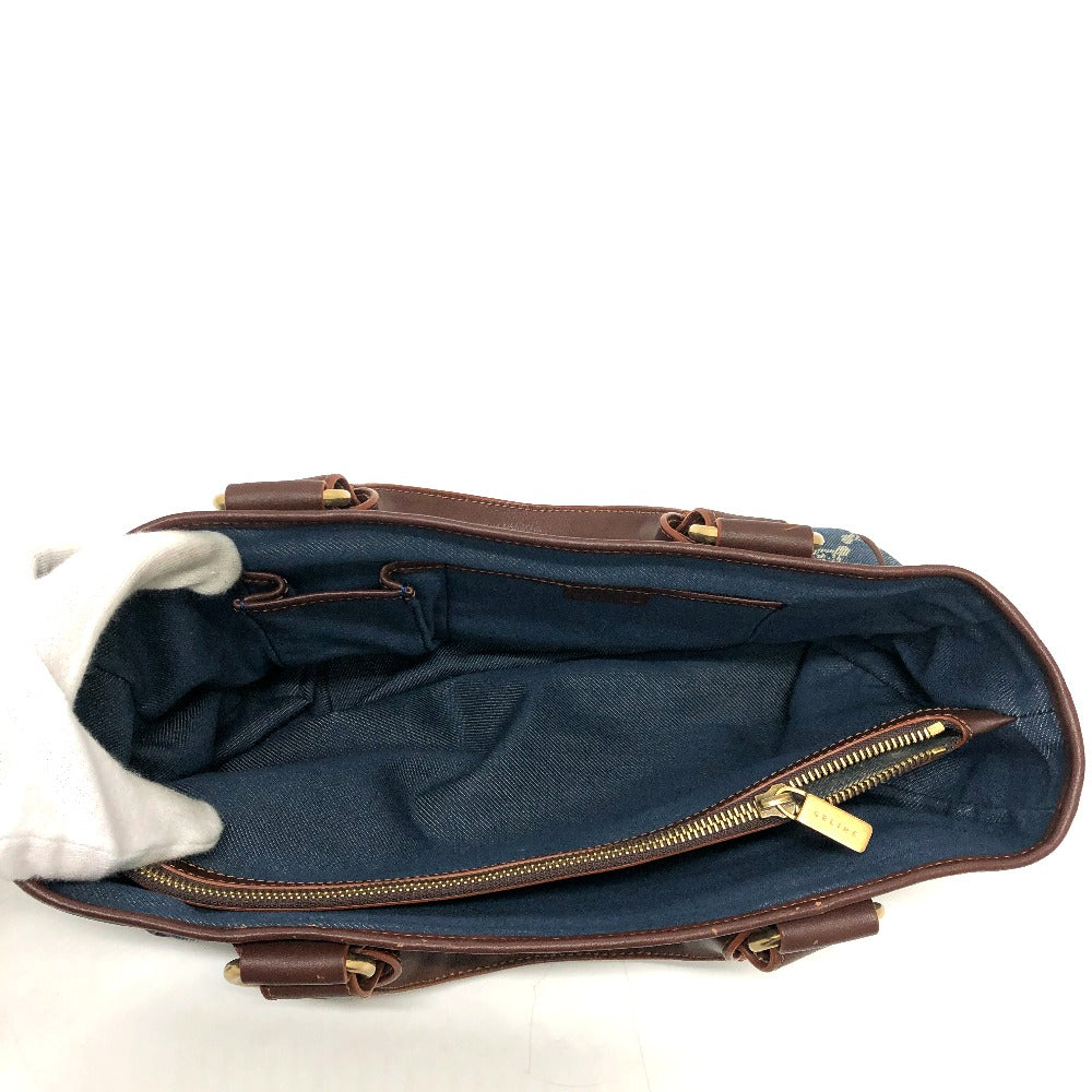 CELINE Handbag denim blue Macadam Women Used