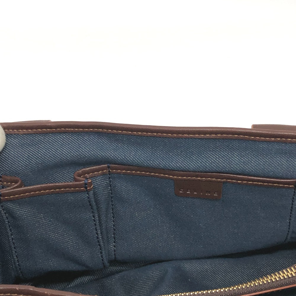 CELINE Handbag denim blue Macadam Women Used