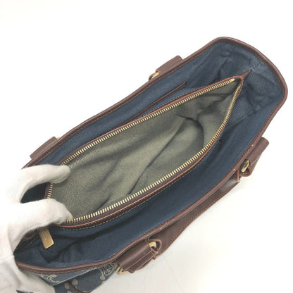 CELINE Handbag denim blue Macadam Women Used