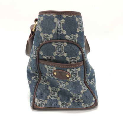 CELINE Handbag denim blue Macadam Women Used