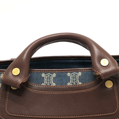 CELINE Handbag denim blue Macadam Women Used