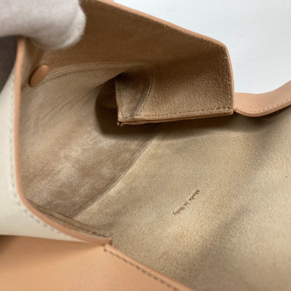 CELINE Pouch leather beige clutch bag bag Phoebe Philo Pouch Women Used