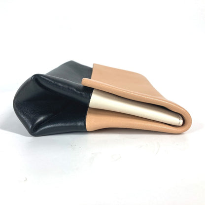 CELINE Pouch leather beige clutch bag bag Phoebe Philo Pouch Women Used