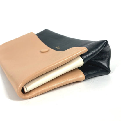 CELINE Pouch leather beige clutch bag bag Phoebe Philo Pouch Women Used