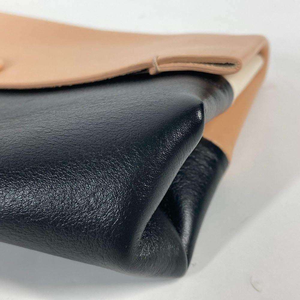 CELINE Pouch leather beige clutch bag bag Phoebe Philo Pouch Women Used