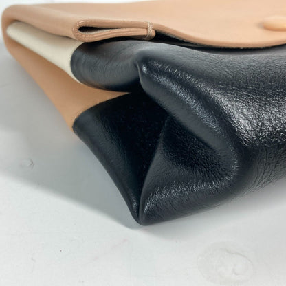 CELINE Pouch leather beige clutch bag bag Phoebe Philo Pouch Women Used
