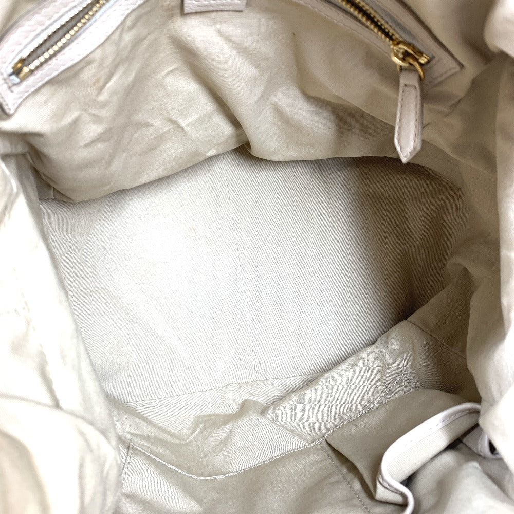 CELINE Handbag leather beige Old logo Mini Boston Women Secondhand