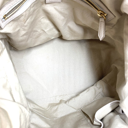 CELINE Handbag leather beige Old logo Mini Boston Women Secondhand