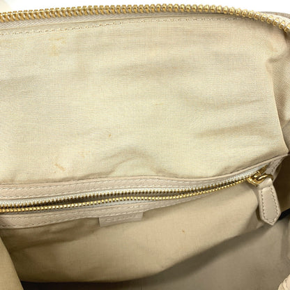 CELINE Handbag leather beige Old logo Mini Boston Women Secondhand