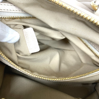 CELINE Handbag leather beige Old logo Mini Boston Women Secondhand