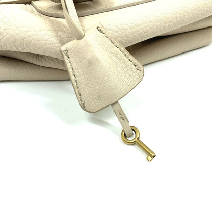 CELINE Handbag leather beige Old logo Mini Boston Women Secondhand