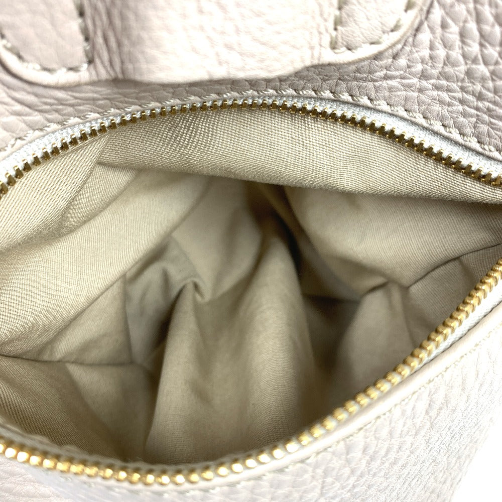 CELINE Handbag leather beige Old logo Mini Boston Women Secondhand
