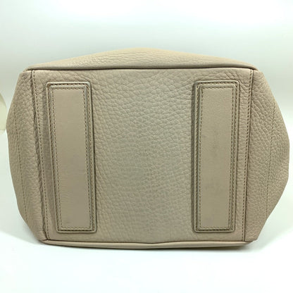 CELINE Handbag leather beige Old logo Mini Boston Women Secondhand