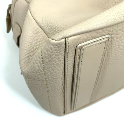 CELINE Handbag leather beige Old logo Mini Boston Women Secondhand