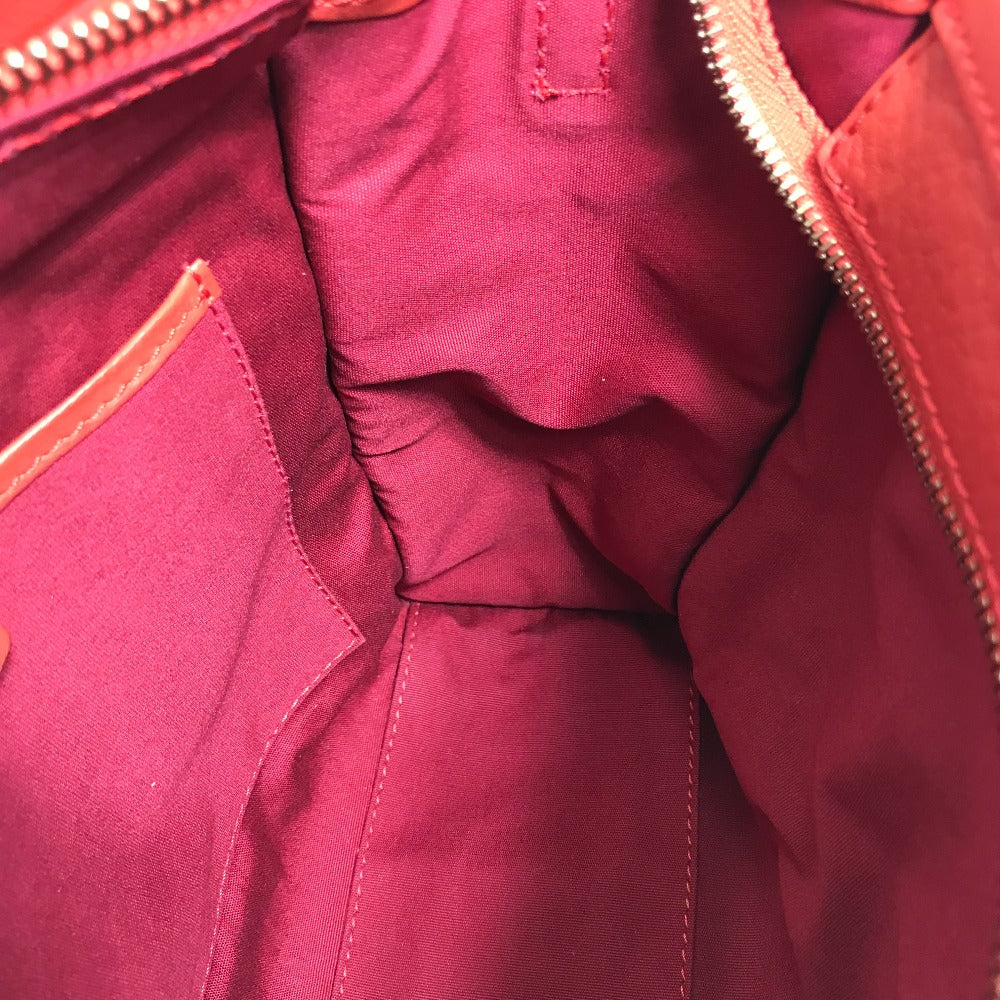 CELINE Handbag 168243 leather Red Nano Shopper Luggage Women Secondhand
